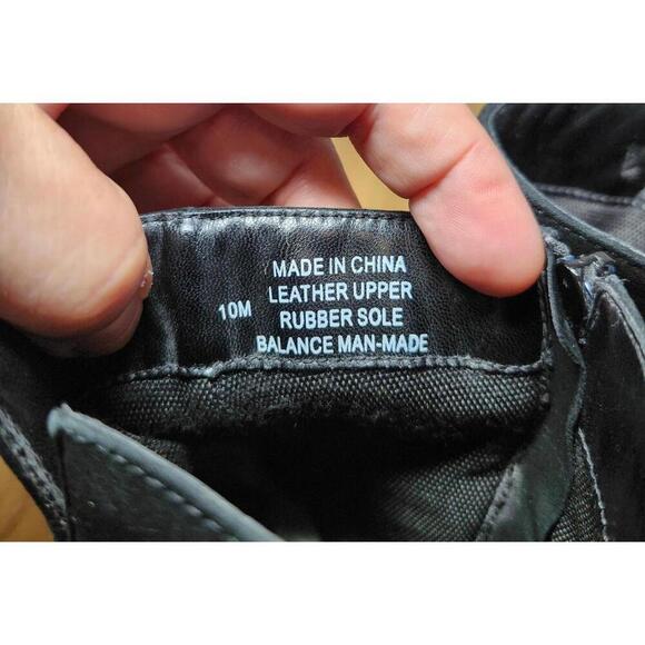 Vaneli Stylish Black Ankle Boots with Gold Accents - Picture 8 of 9